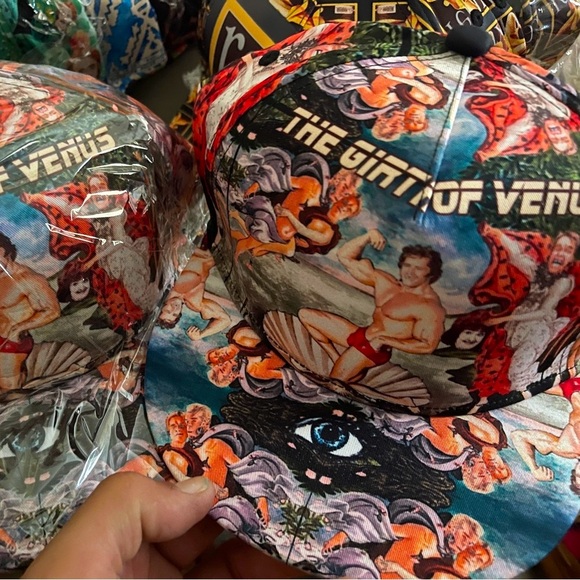 The Girth of Venus Arnold Schwarzenegger Artisan Hat - Retro Religious Art Hat - Picture 3 of 5